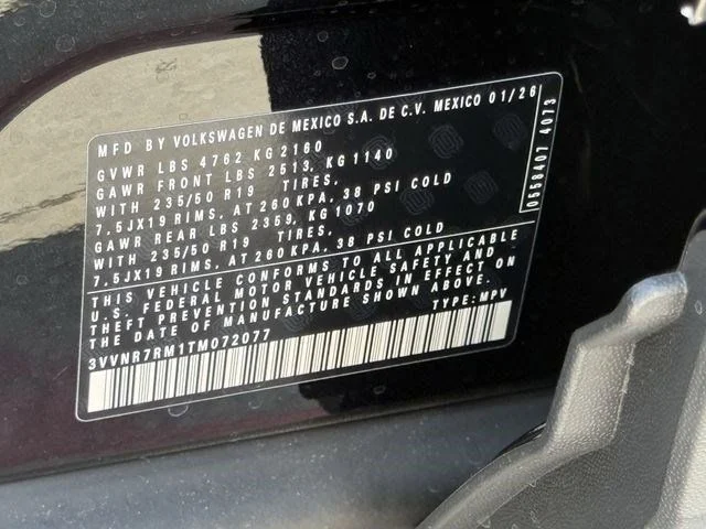 New 2026 Black Volkswagen 2.0T SE image 22