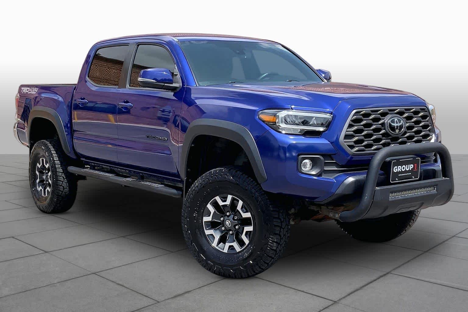 Used 2022 Blue Crush Metallic Toyota TRD Off Road image 3