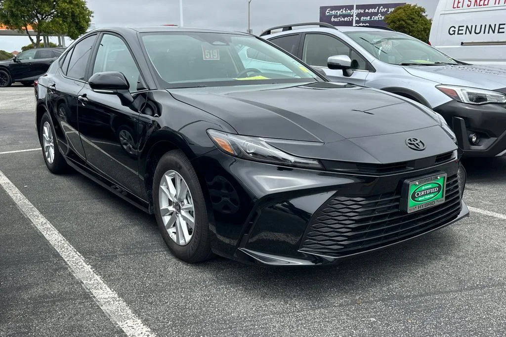 Certified Used 2025 Black Toyota LE image 2