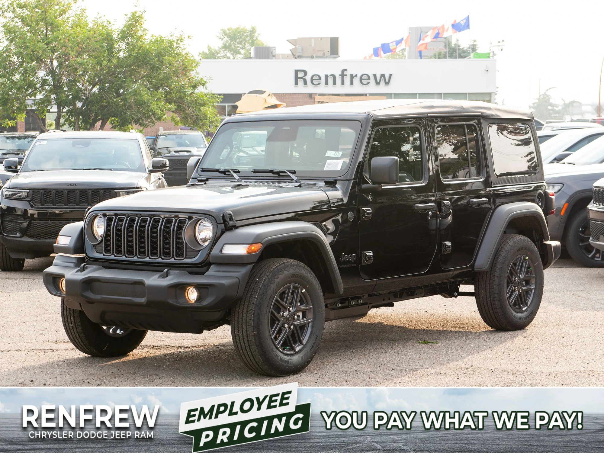 New 2026 Black Jeep Sport S* image 1