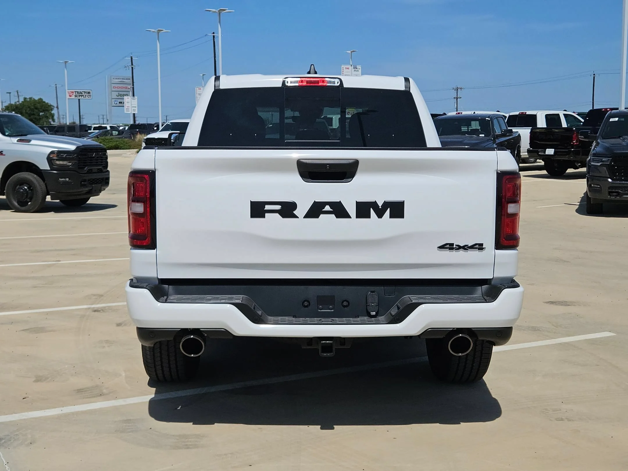 New 2026 Bright White Clearcoat RAM Black Express image 4