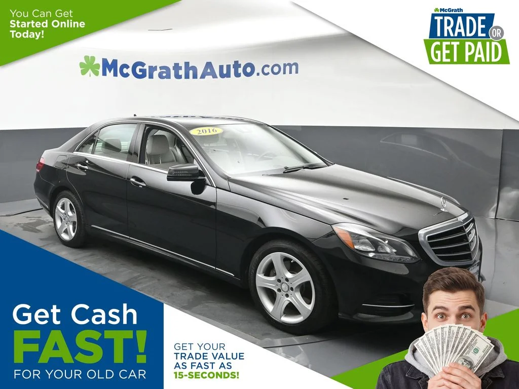 Used 2016 Black Mercedes-Benz E 350 image 1