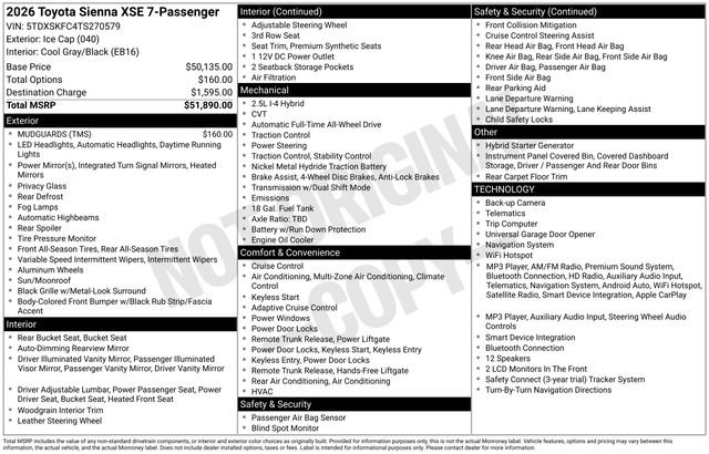 Certified Used 2026 White Toyota XSE image 37