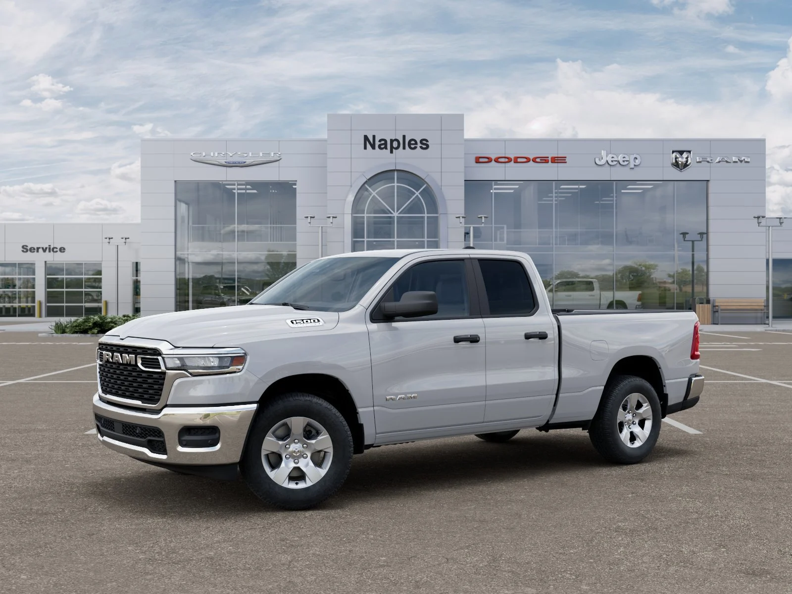 New 2026 Bright White Clear-Coat Exterior Paint RAM Tradesman image 2