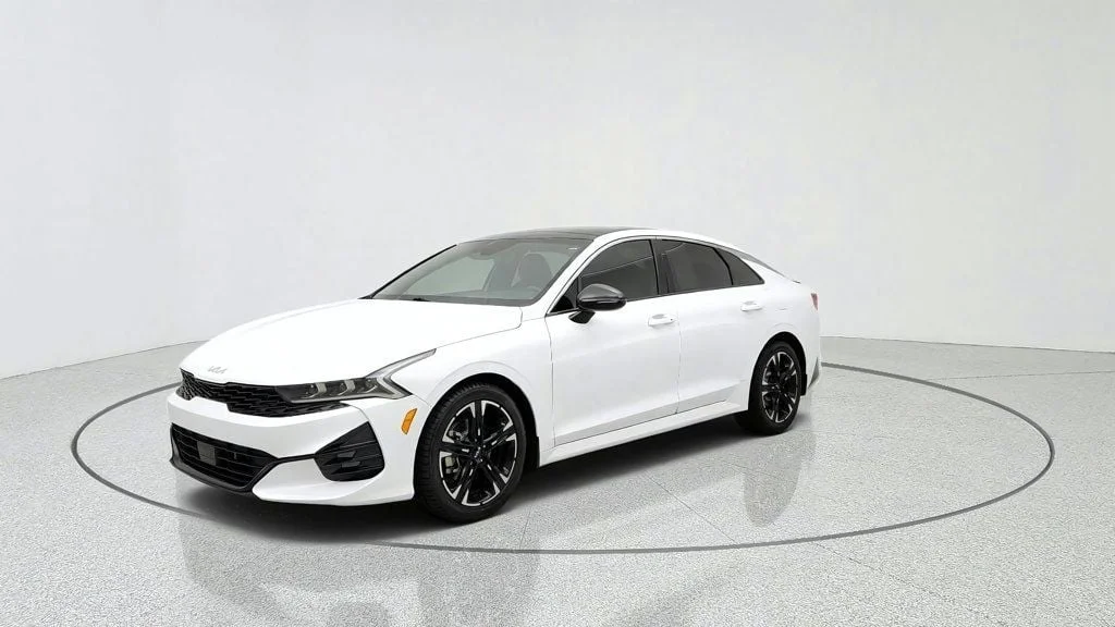 Used 2022 Glacial White Pearl Kia GT-Line Automatic FWD w/ Premium Package image 1