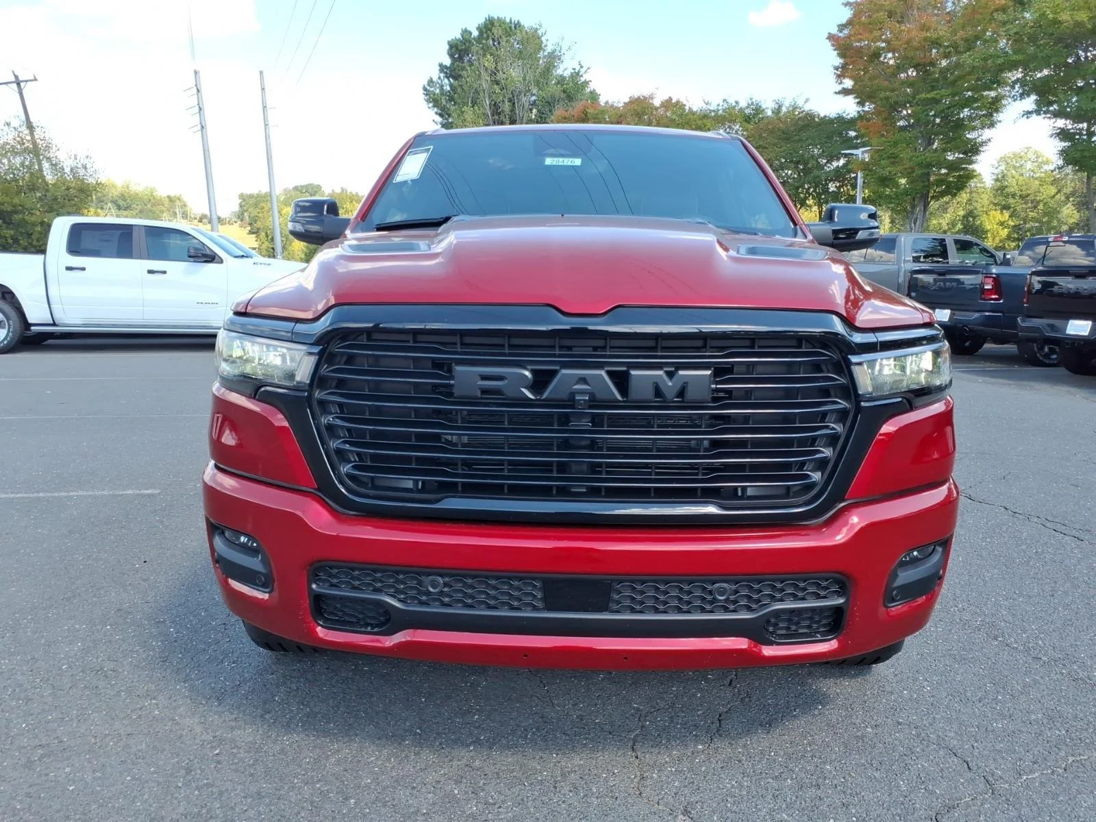 New 2026 Molten Red Pearl-Coat Exterior Paint RAM Laramie image 15