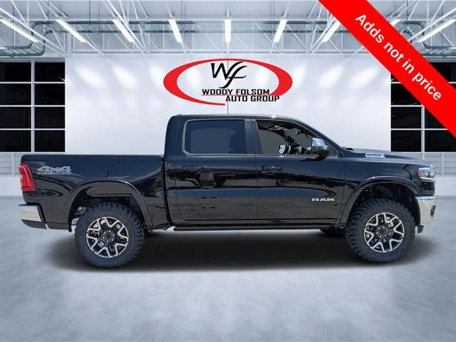 New 2026 Diamond Black Crystal Pearl-Coat Exterior Paint RAM Laramie image 2