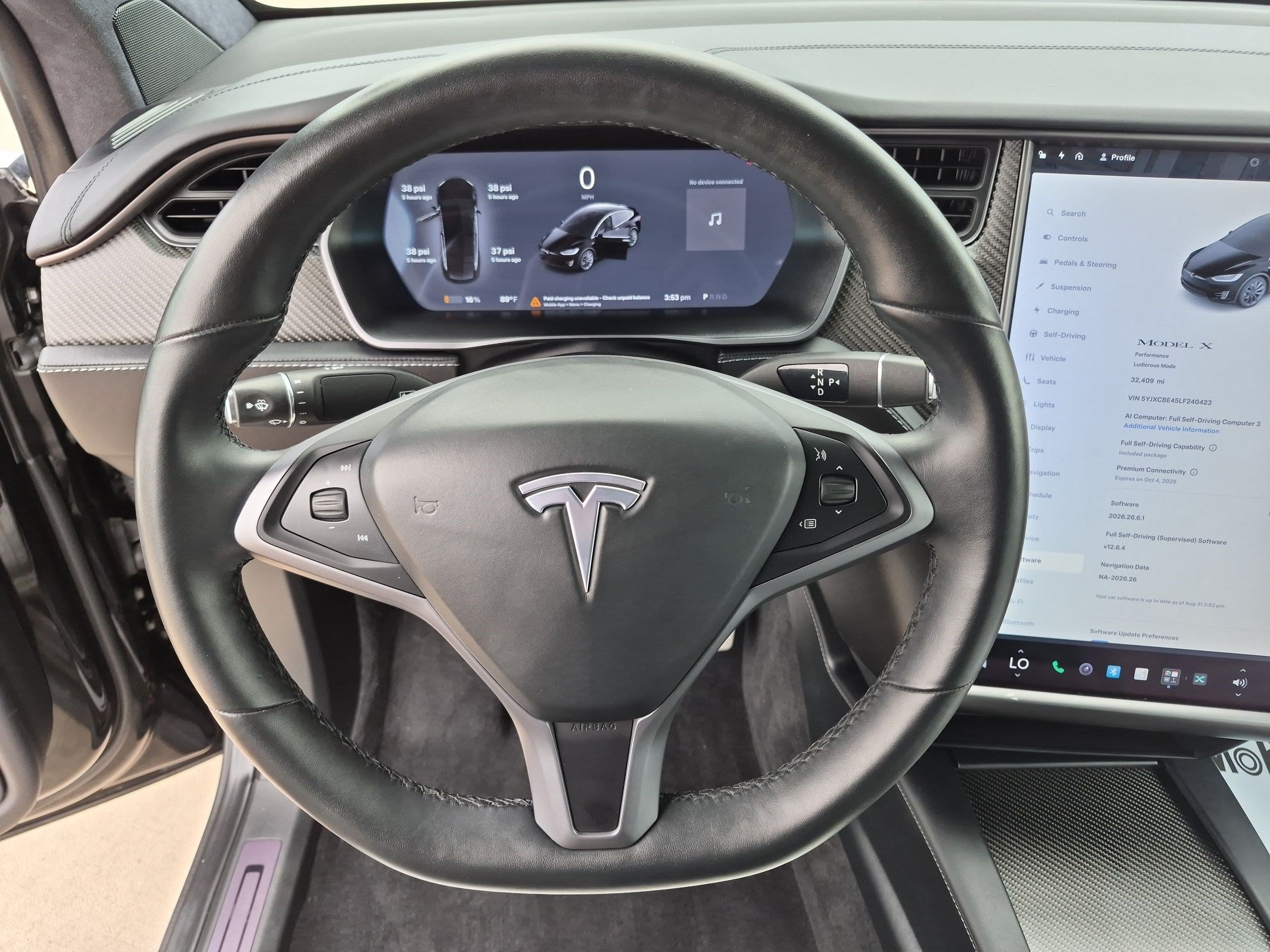 Used 2020 Black Tesla Performance image 16