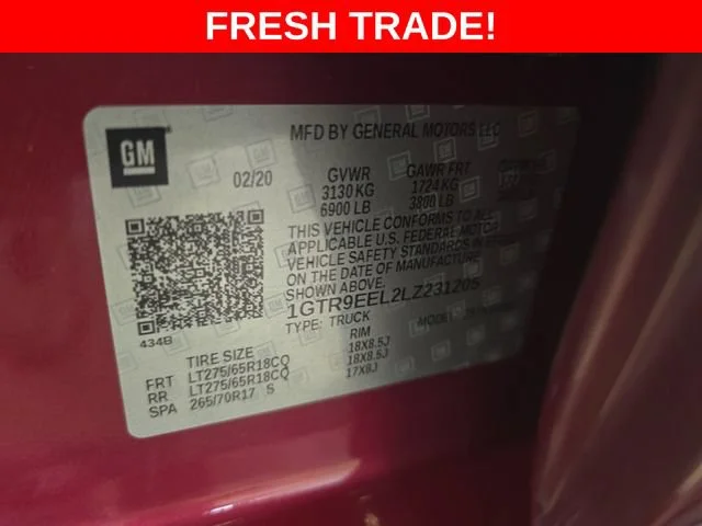 Used 2020 RED QUARTZ TINTCOAT GMC AT4 image 29