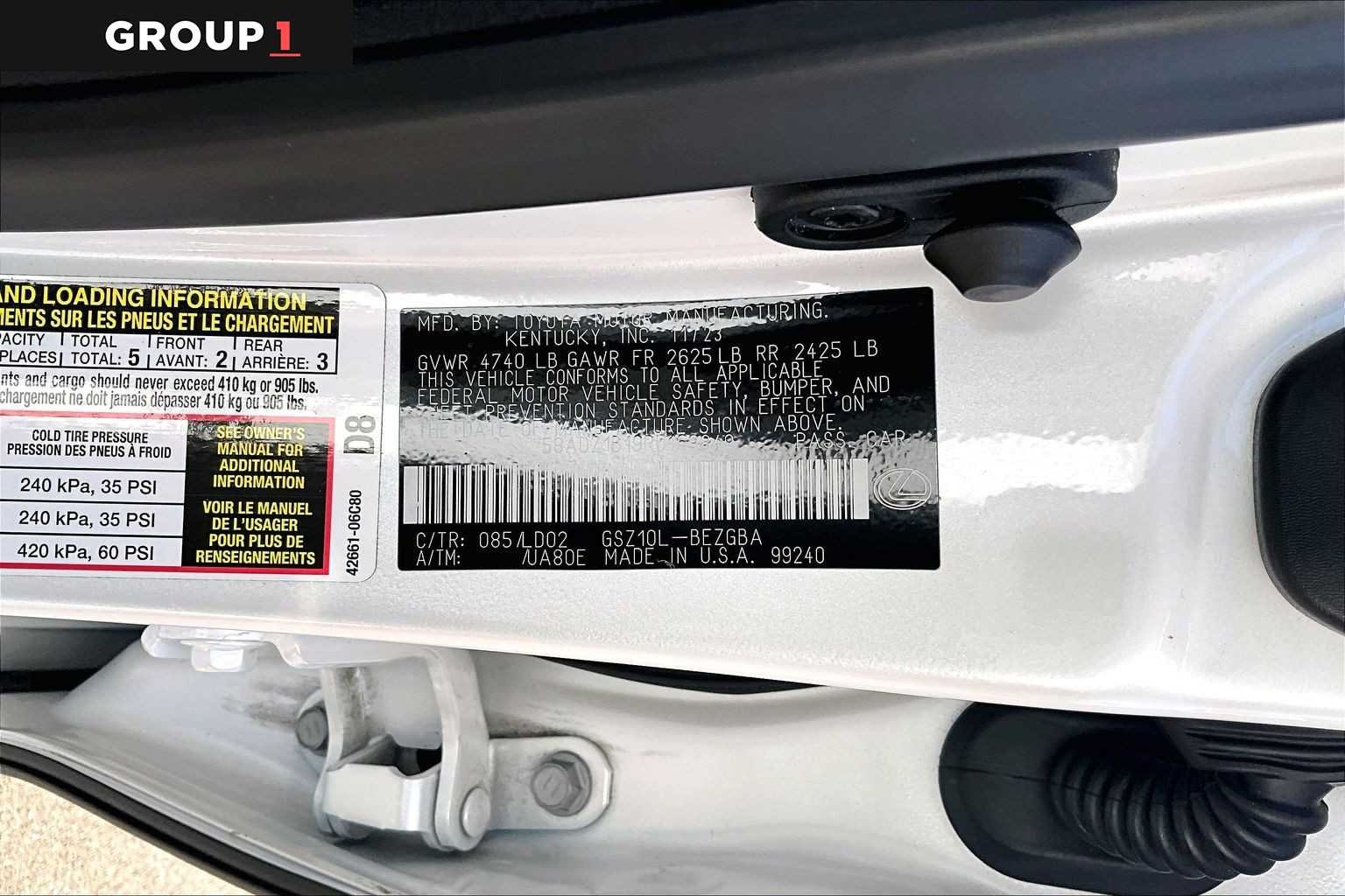 Certified Used 2024 Eminent White Pearl Lexus  image 34