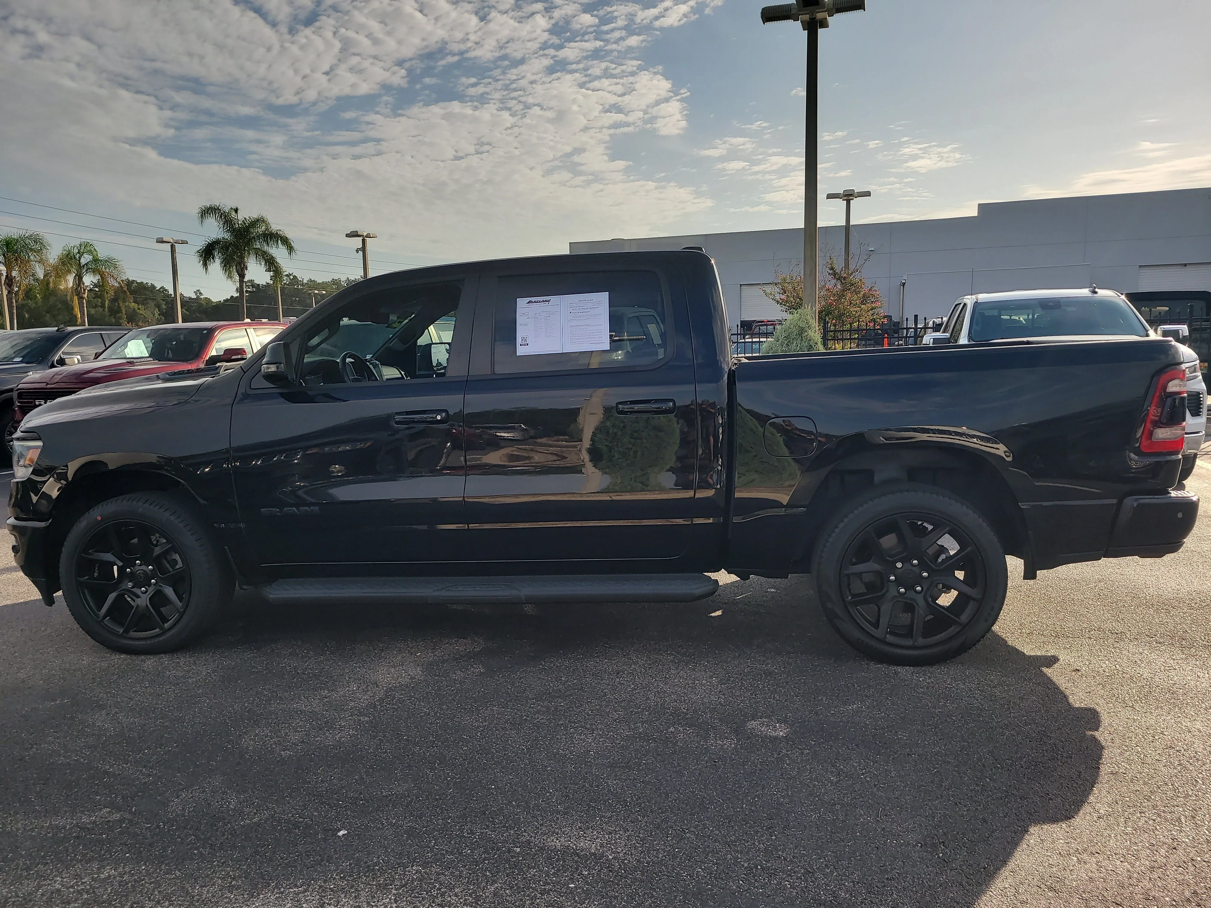 Used 2023 Diamond Black Crystal Pearlcoat Ram Laramie image 7