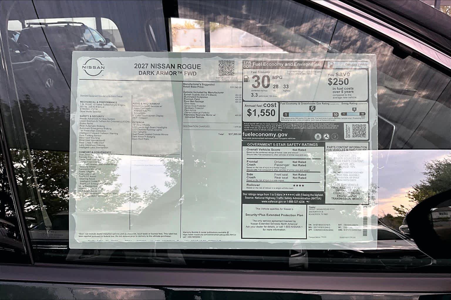 New 2027 Obsidian Green Pearl Nissan Dark Armor image 19