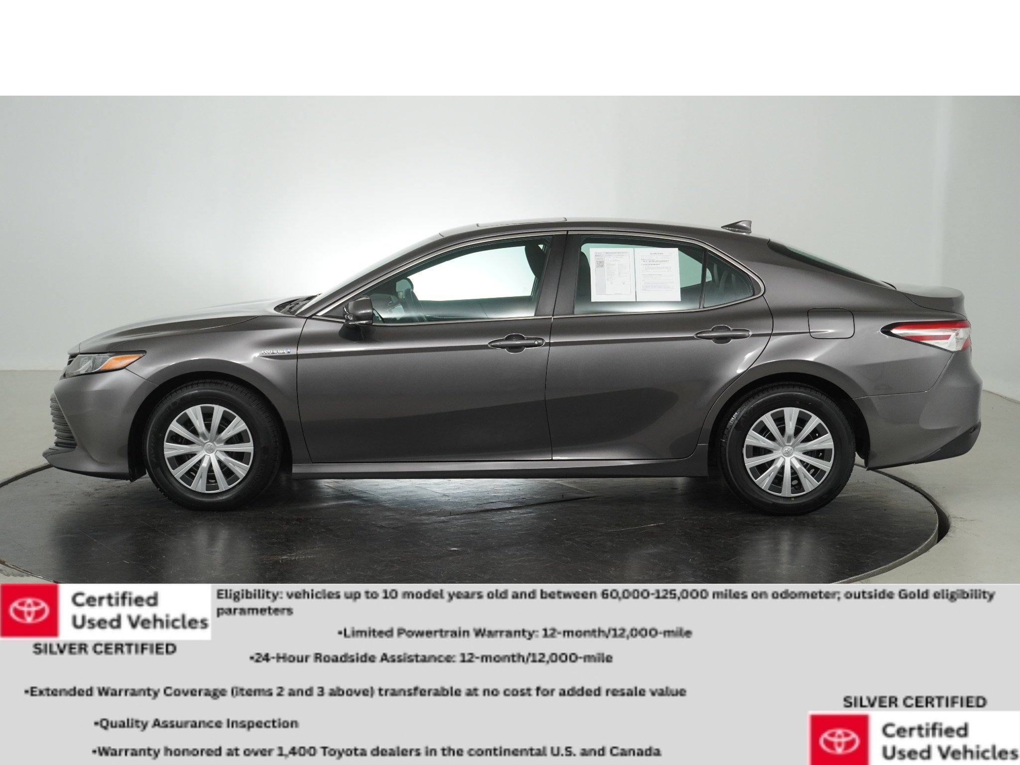 Certified Used 2020 Predawn Gray Mica Toyota Hybrid LE image 7