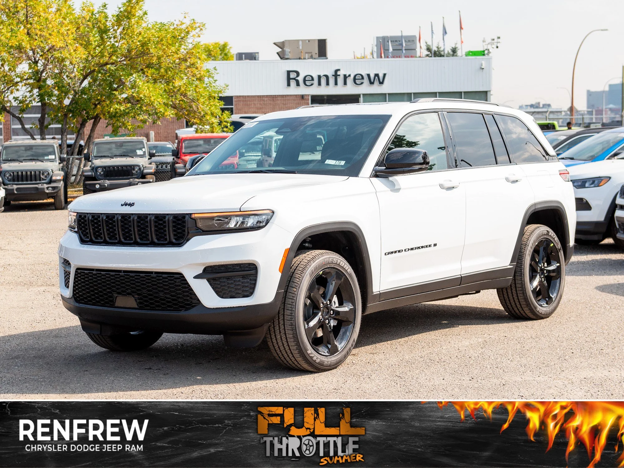 New 2025 White Jeep Altitude* Sunroof, Heated Leather, Trailer Tow Pkg image 1