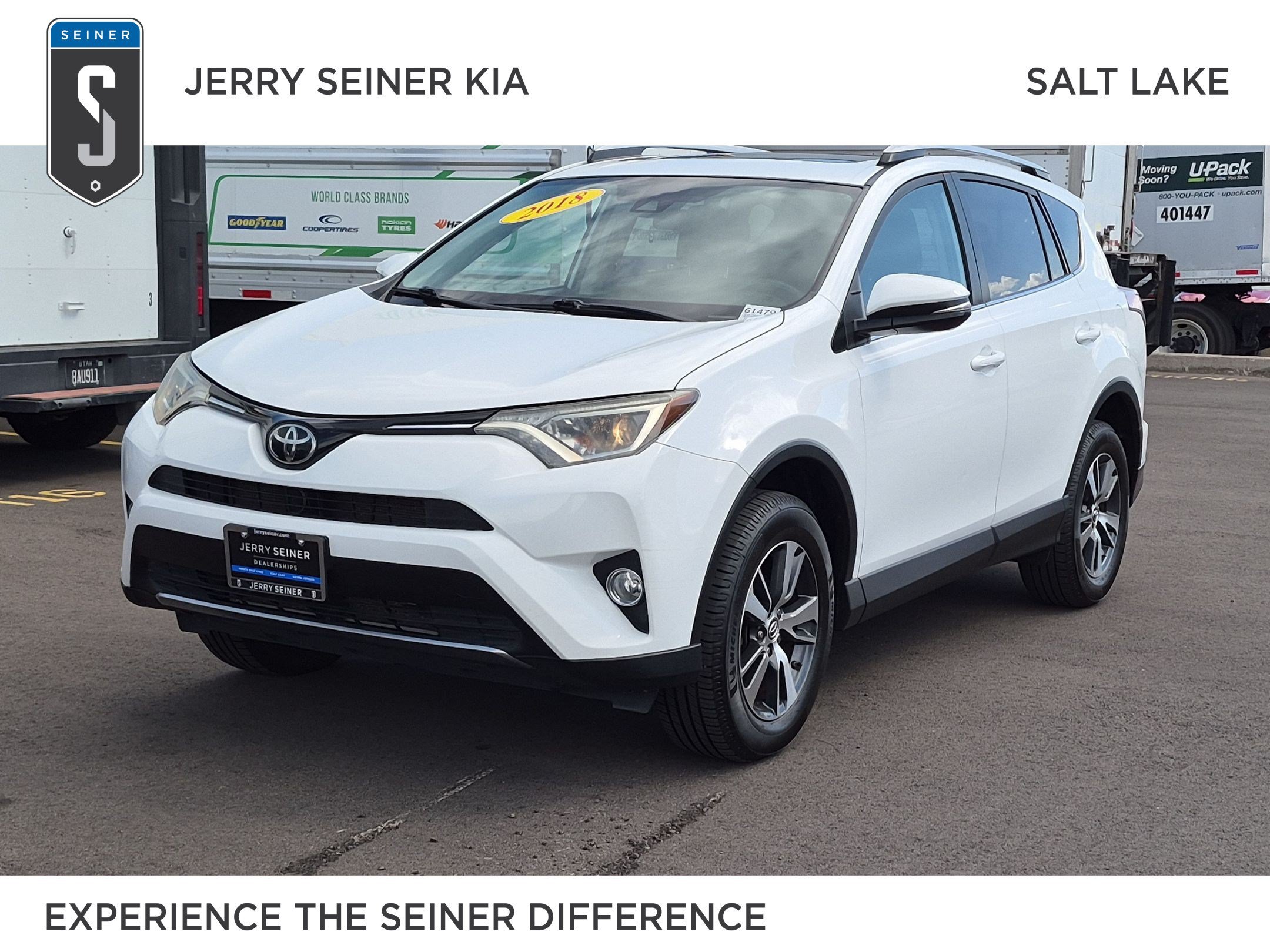 Used 2018 Super White Toyota XLE image 1