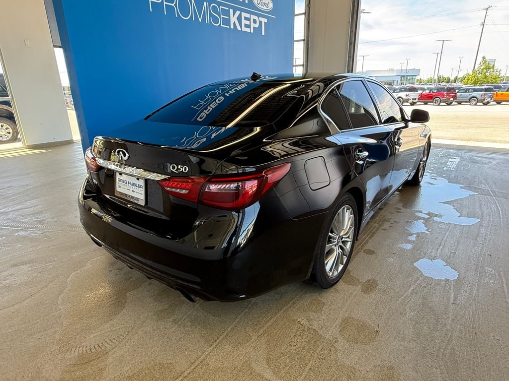 Used 2018 INFINITI Q50 LUXE with VIN JN1EV7ARXJM435344 for sale in Muncie, IN