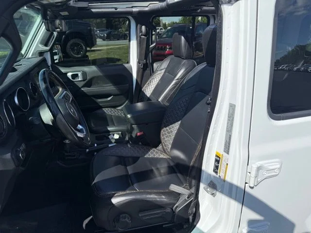 Certified Used 2021 Bright White Clearcoat Jeep Unlimited Sahara High Altitude image 8