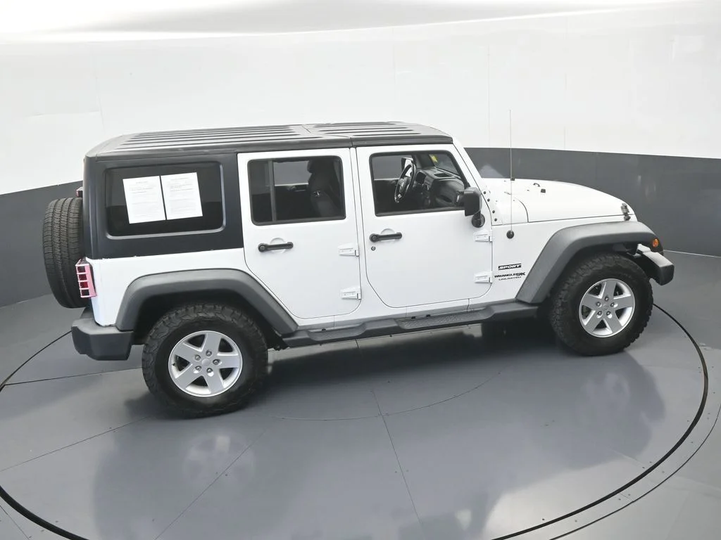 Used 2018 Bright White Clearcoat Jeep Unlimited Sport image 47