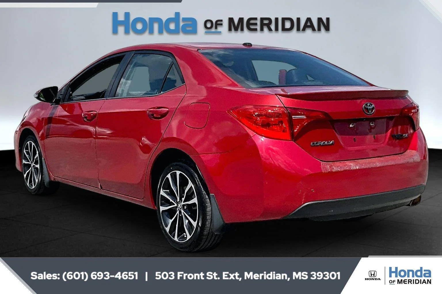 Used 2019 Toyota Corolla SE with VIN 5YFBURHEXKP867898 for sale in Meridian, MS
