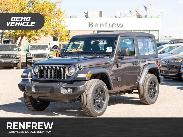 2025 Jeep Wrangler Sport* 2 Door 4x4, Soft Top, 12 Inch Screen