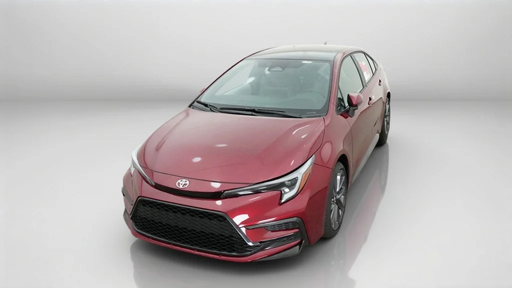 New 2027 Ruby Flare Pearl with Inked roof Toyota SE image 10