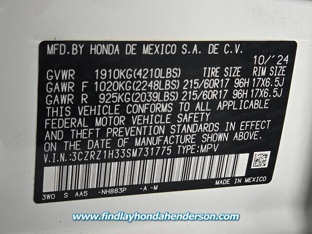 2025 Honda HR-V LX - Photo 45