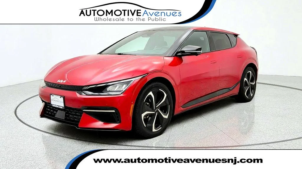 Used 2022 Runway Red Kia GT-Line AWD w/ Suede Seat Package image 1