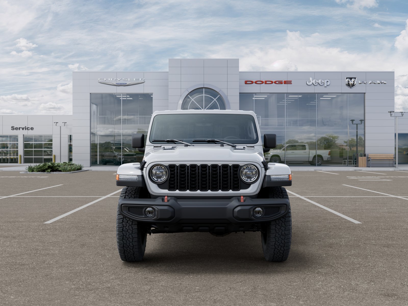 New 2026 Bright White Clear-Coat Exterior Paint Jeep Rubicon image 34
