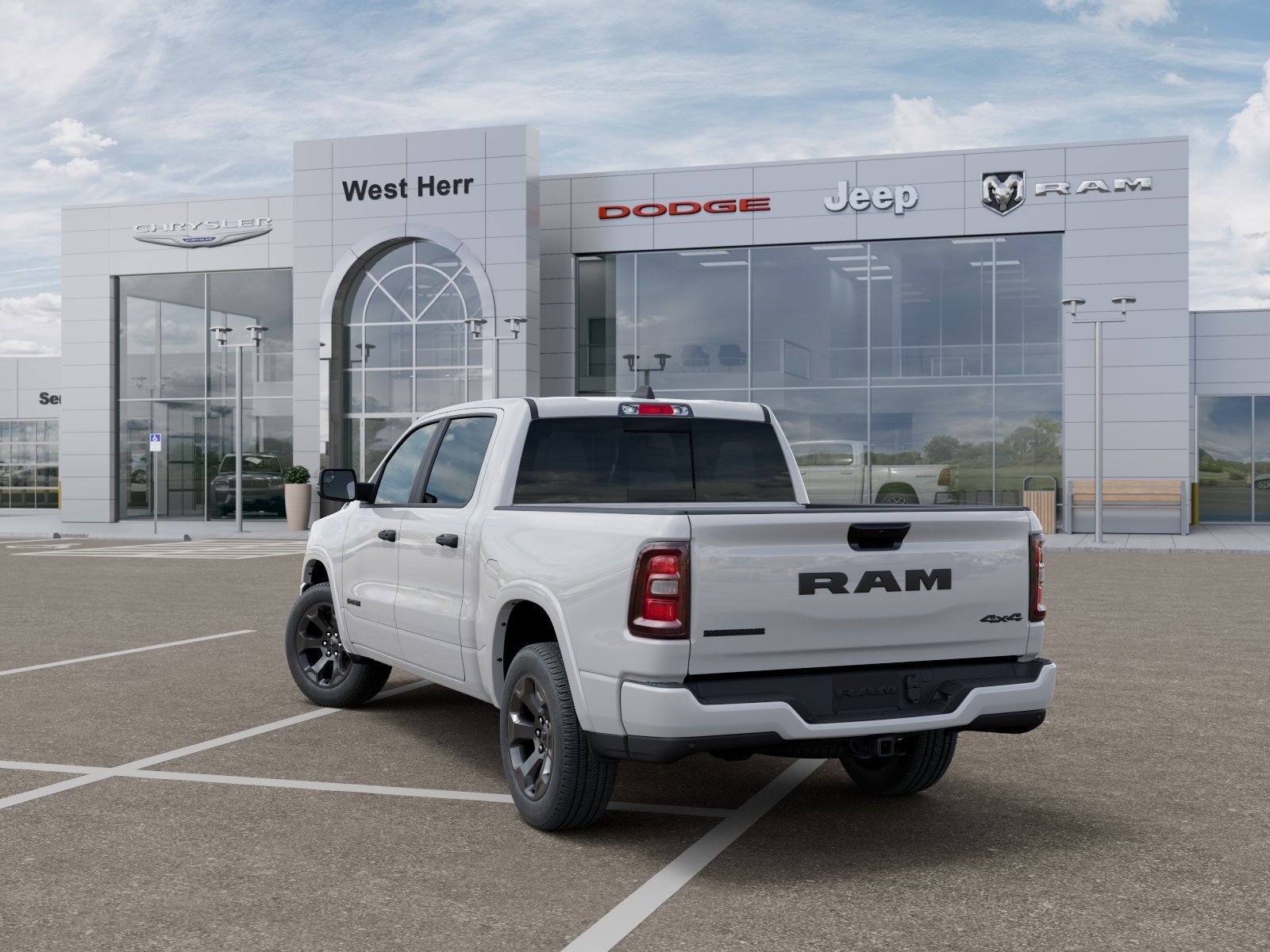 New 2026 Bright White Clear-Coat Exterior Paint RAM RAM 1500 BIG HORN CREW CAB 4X4 image 29