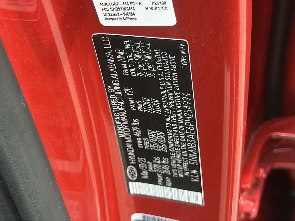 Used 2023 Calypso Red Hyundai SEL image 29