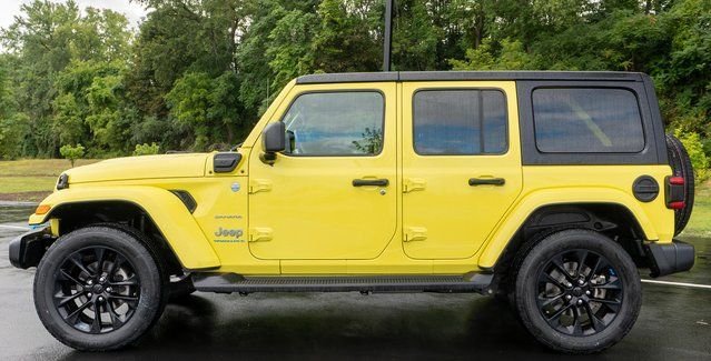 Used 2023 Yellow Jeep Sahara 4xe image 9