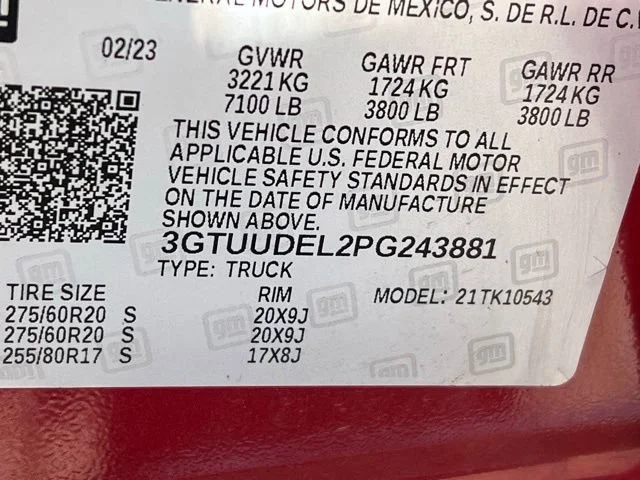 Used 2023 Volcanic Red Tintcoat GMC SLT image 16