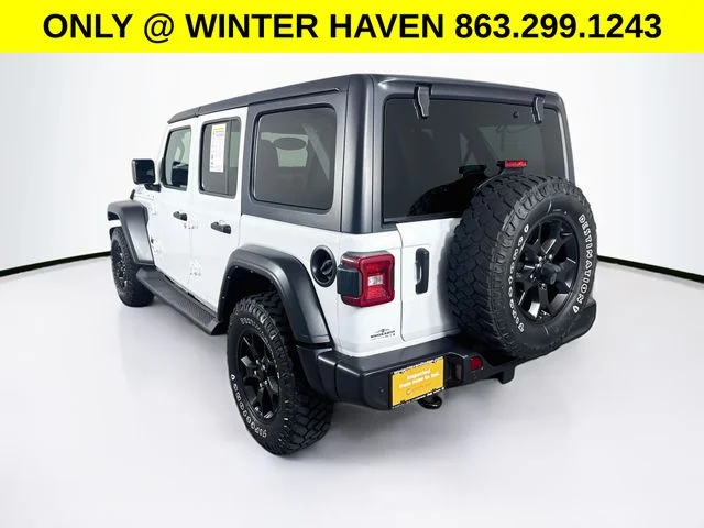 Used 2021 White Jeep Unlimited Willys image 5