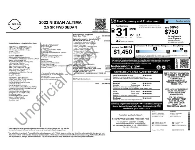 Used 2023 Black Nissan 2.5 SR image 7