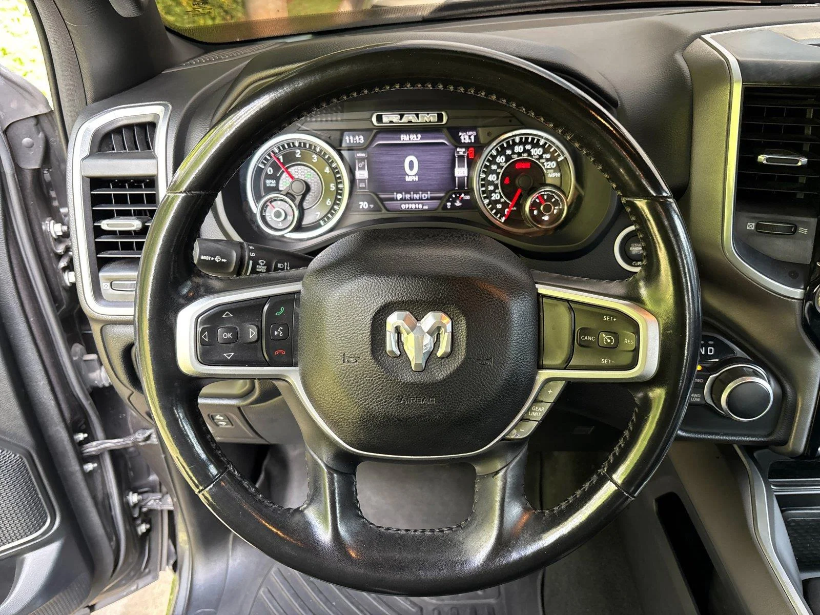 Used 2021 Granite Crystal Metallic Clearcoat Ram Big Horn image 17