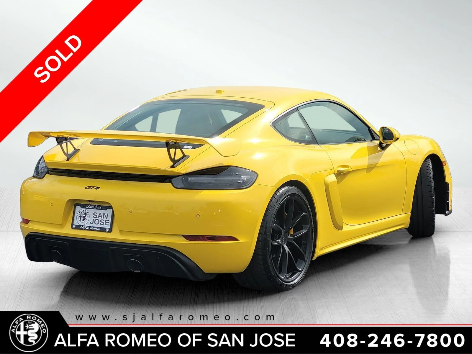 Used 2020 Yellow Porsche GT4 image 3
