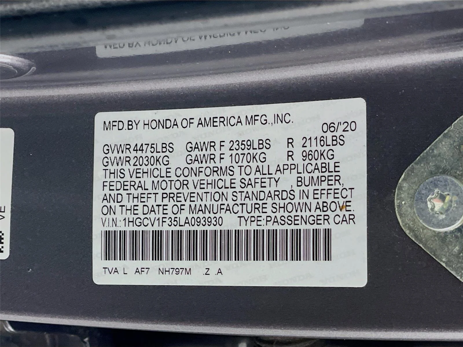 Used 2020 Modern Steel Metallic Honda SPORT image 35