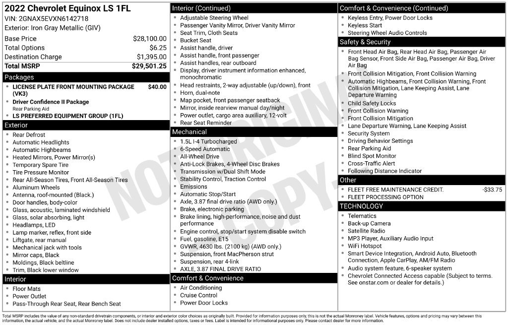 Used 2022 Gray Chevrolet LS image 22