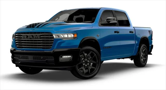 New 2026 Hydro Blue Pearl-Coat Exterior Paint RAM Laramie image 27