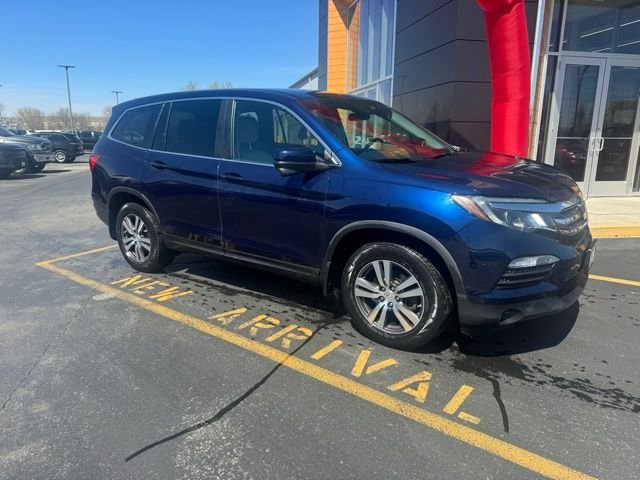 Used 2017 Honda Pilot EX with VIN 5FNYF6H49HB012155 for sale in Plymouth, WI