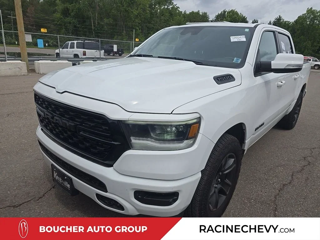 Used 2022 Bright White Clearcoat Ram Sport image 1