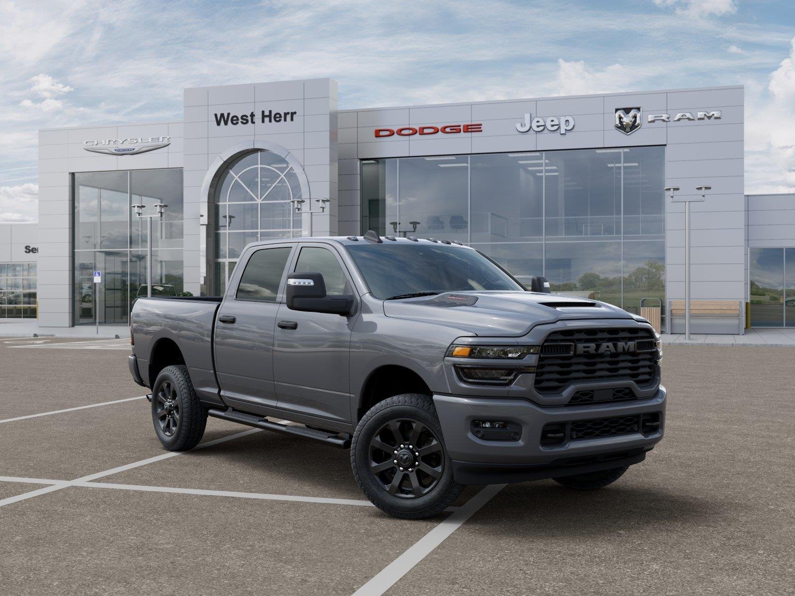 New 2026 Ceramic Gray Clear-Coat Exterior Paint RAM RAM 2500 BLACK EXPRESS CREW CA image 5