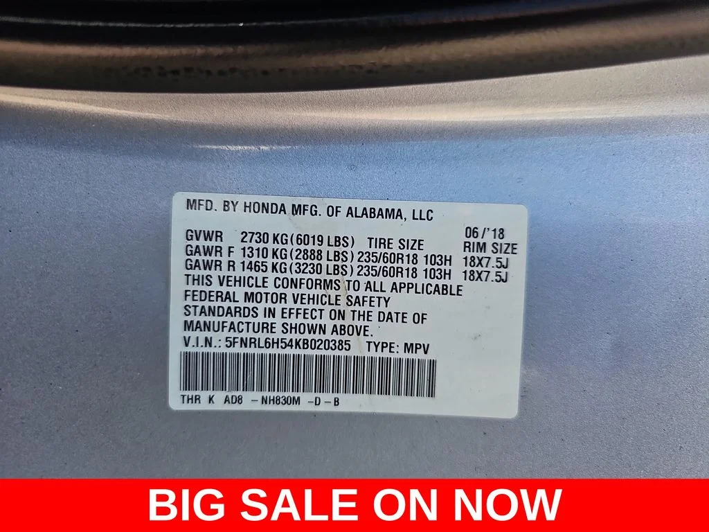 Used 2019 Blue Honda EX image 42