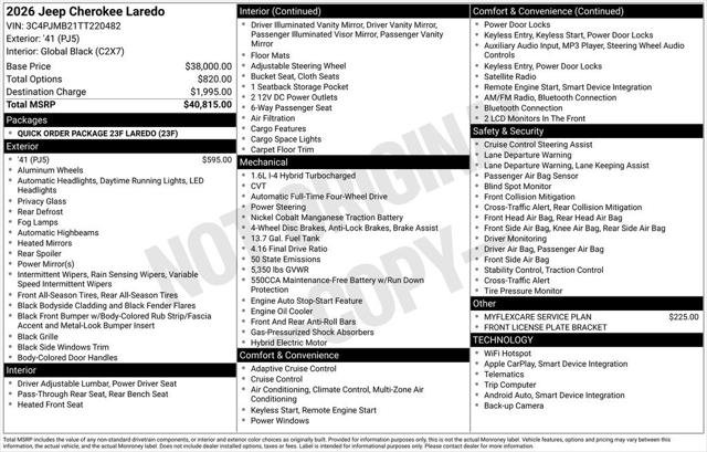 New 2026 41 Exterior Paint Jeep Laredo image 35