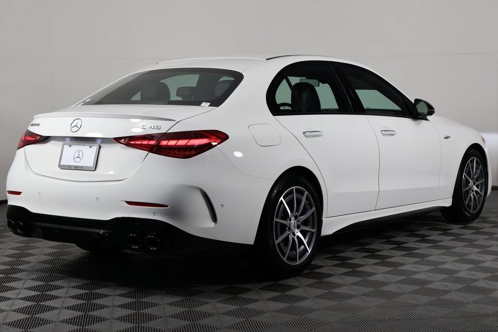 New 2026 Polar White Mercedes-Benz AMG® C 43 4MATIC® Sedan image 24