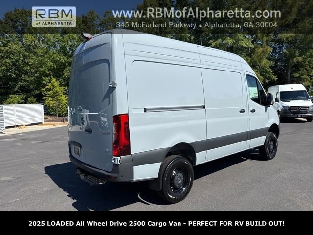 New 2025 Silver Gray Mercedes-Benz 2500 High Roof All Wheel Drive with 144 Wheel Base image 3