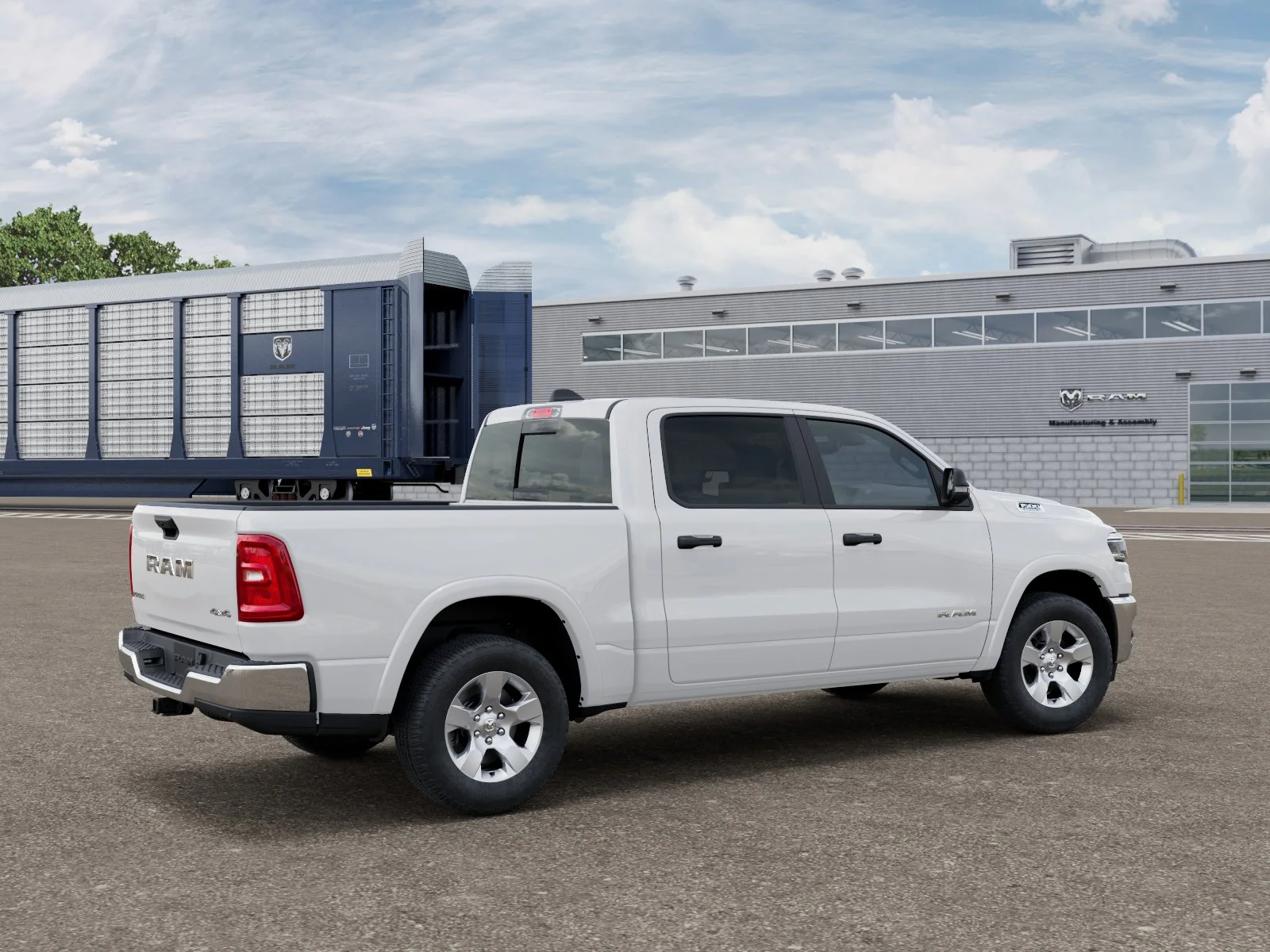 New 2027 Bright White Clear-Coat Exterior Paint RAM Big Horn image 2