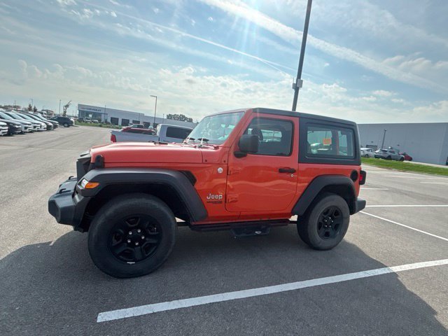 Used 2018 Orange Jeep Sport image 2