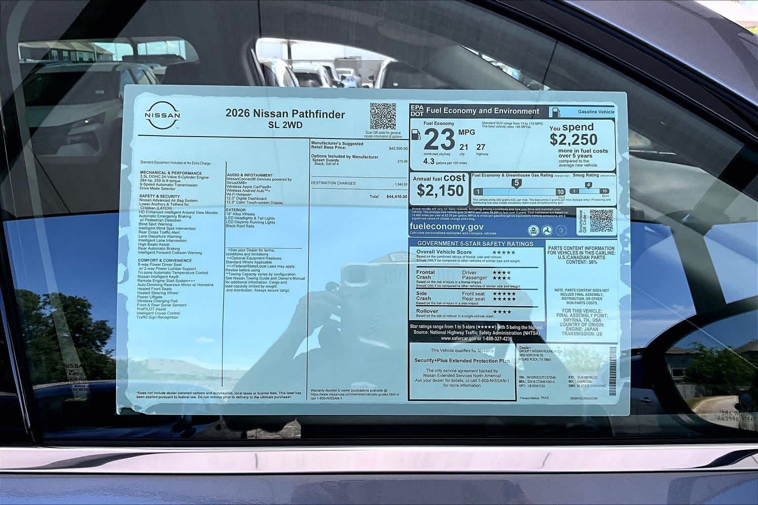 New 2026 Gun Metallic Nissan SL image 19