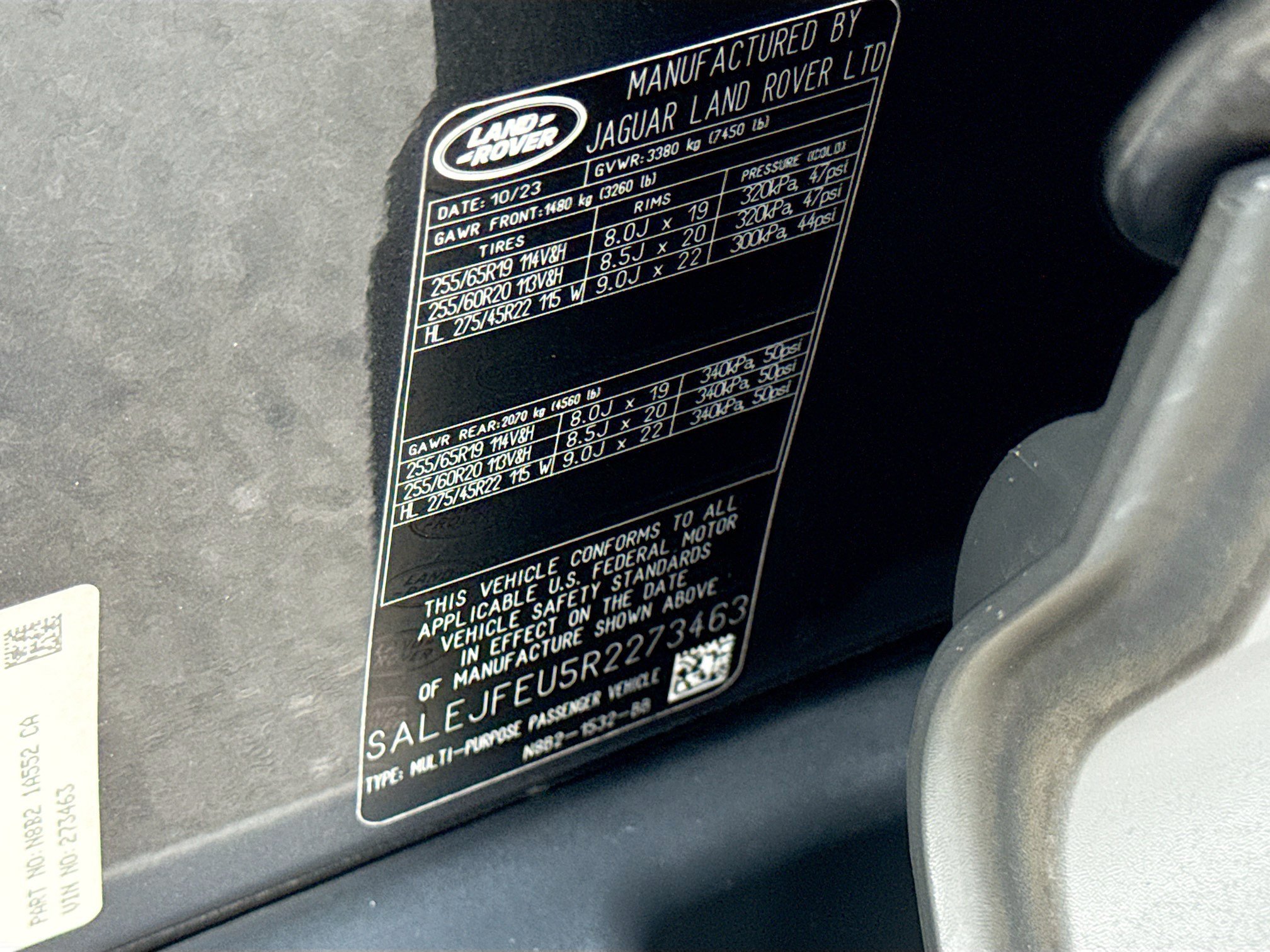 Used 2024 Carpathian Gray Premium Metallic Land Rover S image 45